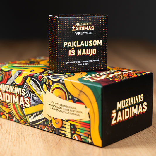 MUZIKINIS ŽAIDIMAS + PAKLAUSOM IŠ NAUJO